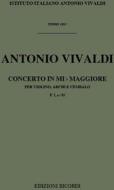 Concerti Per Vl., Archi E B.C.: In Mi Bem. Rv 257 F I, 92 - T 193 Opere Strumentali Di A. Vivaldi (Malipiero)