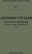 Concerti Per Vla D'Amore, Archi E B.C.: In Re Min. Rv 394 F Ii, 2 - T 196 Opere Strumentali Di A. Vivaldi (Malipiero)