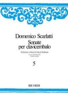 Sonate - Volume V Ed. Critica E. Fadini - Per Clavicembalo