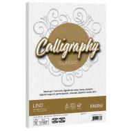 Album 50 fogli bianchi formato A4 200 gr Calligraphy Lino