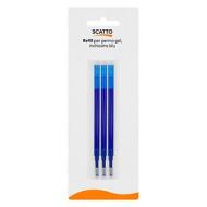 Blister 3 refill per penna a gel tratto 0,7 mm colore blu