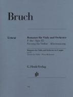 Romanze Fur Viola Und Orchester F-Dur Op 85