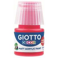 Tempera acrilico Giotto Decor ml 25 rosso vermiglione