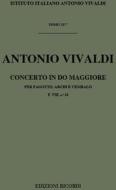 Concerti Per Fg., Archi E B.C.: In Do Rv 469 F Viii, 16 - T 237 Opere Strumentali Di A. Vivaldi (Malipiero)