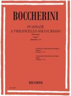 19 Sonate G.1 - 9 Per Violoncello Solo E Basso - Volume I Spartito+Parti