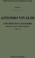 Concerti Per Strumenti Diversi, Archi E B.C.: In Fa Per Ob. E Vl. Rv 543 F Xii, 35 - T 265 Opere Strumentali Di A. Vivaldi (Malipiero)