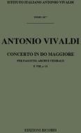 Concerti Per Fg., Archi E B.C.: In Do Rv 475 F Viii, 21 - T 267 Opere Strumentali Di A. Vivaldi (Malipiero)
