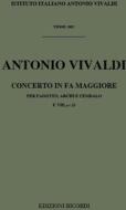 Concerti Per Fg., Archi E B.C.: In Fa Rv 486 F Viii, 22 - T 268 Opere Strumentali Di A. Vivaldi (Malipiero)