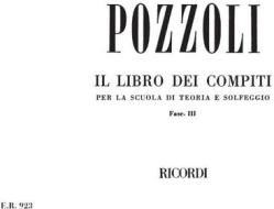 Libro Dei Compiti Per La Scuola Di Teoria E Solfeggio Fascicolo Iii