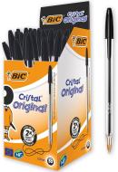 Scatola 50 penne Bic Cristal Original punta media colore nero