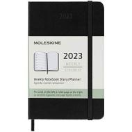 Moleskine 12 mesi - Agenda settimanale nero - Pocket copertina rigida 2023