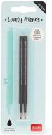 Blister 2 refill per penna gel Lovely Friends colore nero
