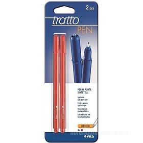 Confezione 2 penne Tratto Pen con punta media: Penne di Fila