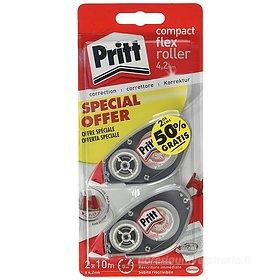 Confezione 2 correttori a nastro riscrivibile Pritt Compact Roller