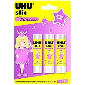 Set 3 pezzi colla stick Uhu Stic Princess 8g: Colla stick di Uhu