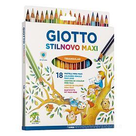 Confezione 18 matite colorate Giotto Stilnovo Maxi: Matite colorate di Fila