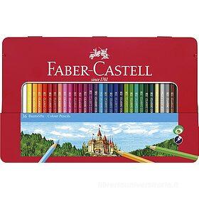 Matite colorate Faber-Castell in un astuccio con foto in metallo