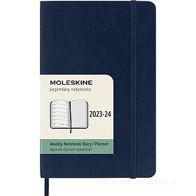 Moleskine 18 mesi - Agenda settimanale blu zaffiro - Pocket copertina  morbida 2023-2024: Agende 18 mesi di Moleskine