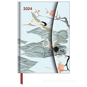 Agenda 2024 / a5 / japonais - edo komon, pointillé, bleu / 15x21cm