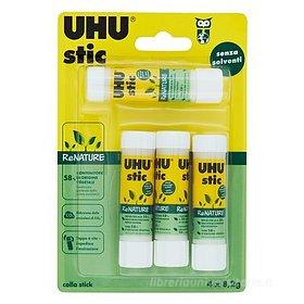 Set 4 pezzi colla stick Uhu Stic ReNature 8g