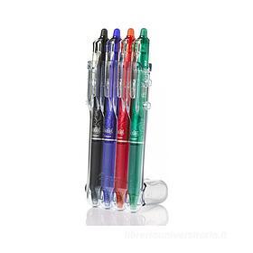 Confezione 4 penne cancellabili Frixion Ball Clicker punta media colori  assortiti: Penne cancellabili di Pilot