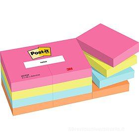 Confezione 12 blocchetti notes adesivi colorati Post-It Poptimistic mm  38x51: Notes e memo adesivi di 3M