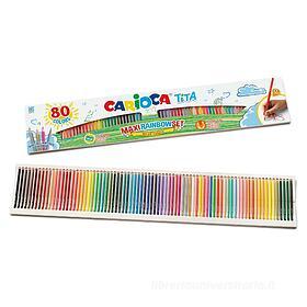 Confezione 80 matite colorate Tita Maxi Rainbow Set: Matite colorate di  Carioca