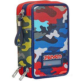 Astuccio completo triplo scomparto Camo Stains