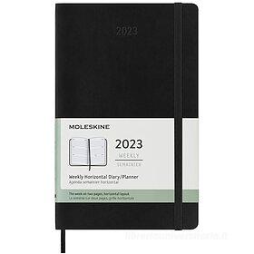 Agenda Classic 2024 Pocket Settimanale orizzontale, copertina morbida, 12  mesi Nero