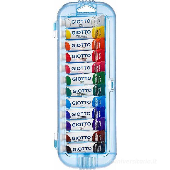 Scatola 12 pezzi tempere Giotto tubo ml 7,5
