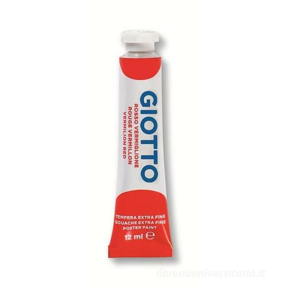 Tempera Giotto tubo ml 12 rosso vermiglione