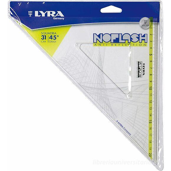 Squadra 45 gradi Lyra Noflash cm 31