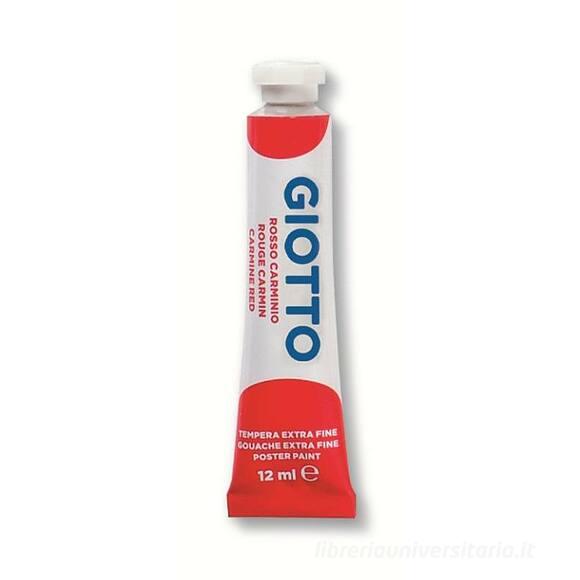 Tempera Giotto tubo ml 12 rosso carminio