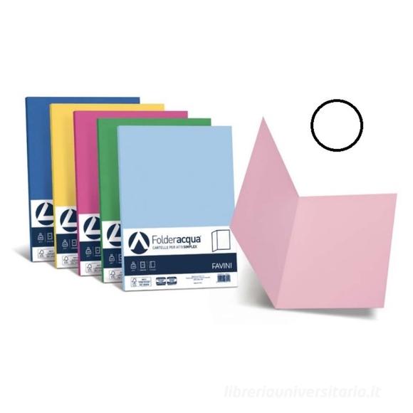 Confezione 50 cartelline Folder S 200 gr bianco
