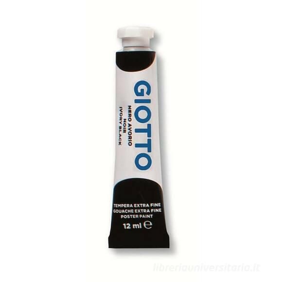 Tempera Giotto tubo ml 12 nero