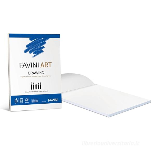 Blocco collato da disegno 30 fogli formato A4 Art Drawing 140 gr