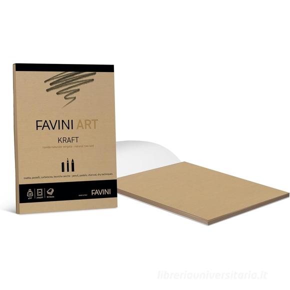 Blocco collato da disegno 50 fogli formato A4 Art Kraft 120 gr