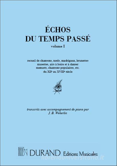 Du Temps Passe Vol 1 Chant/Piano