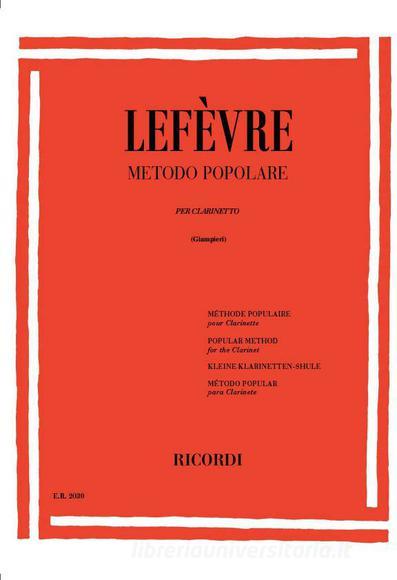 Metodo Popolare Per Clarinetto Ed. A. Giampieri