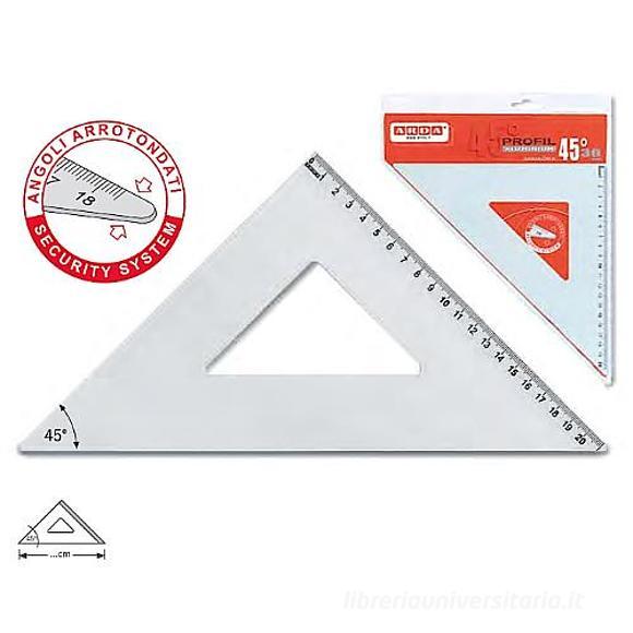 Squadra 45 gradi Profil Aluminium 30 cm