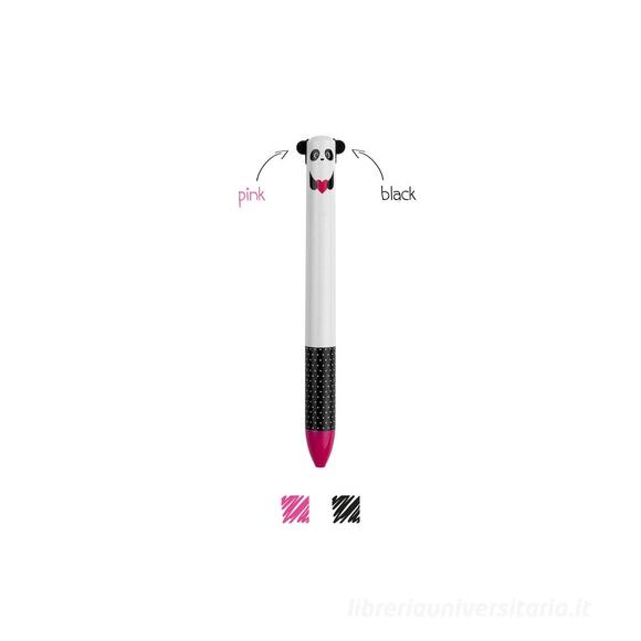 Click&clack penna a sfera a due colori Panda