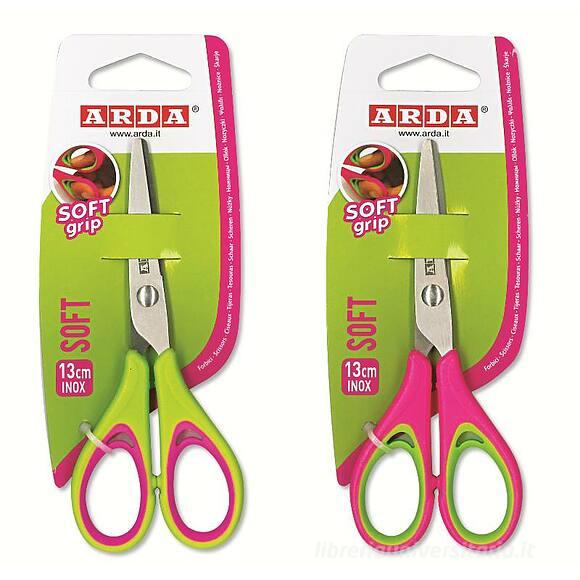 Forbici soft grip con lame in acciaio inox cm 13