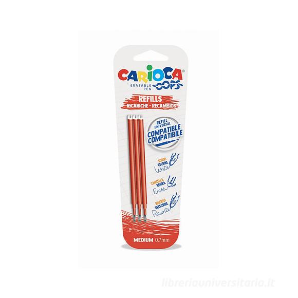 Blister 3 refill per penna cancellabile OOPS rosso