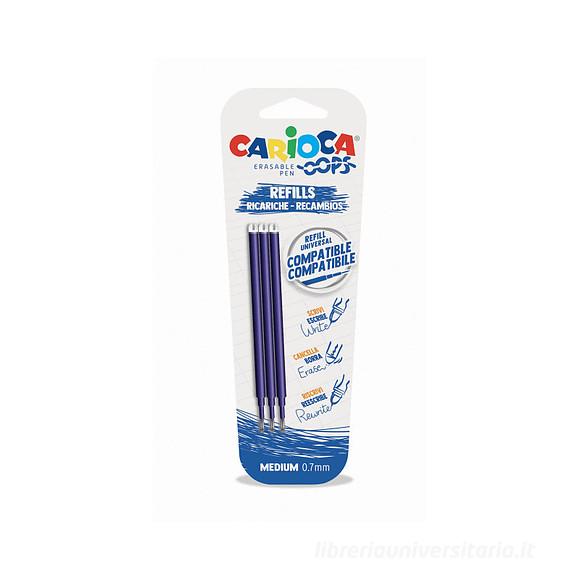 Blister 3 refill per penna cancellabile OOPS blu