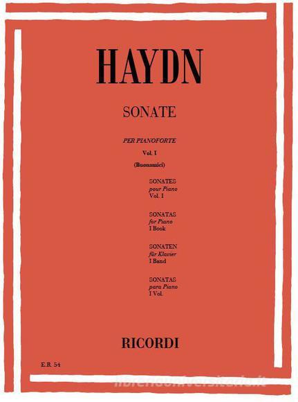 Sonate Per Pianoforte Volume I: Nn. 1 - 10 Ed. G. Buonamici
