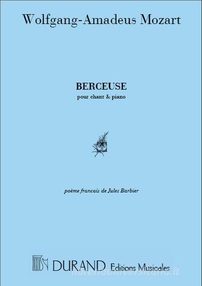 Berceuse Chant/Piano (Poeme De Jules Barbier