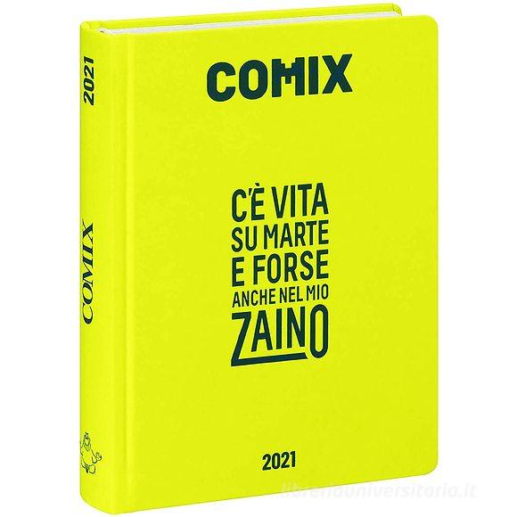 Comix 2020-2021. Diario agenda 16 mesi mignon plus. Giallo neon