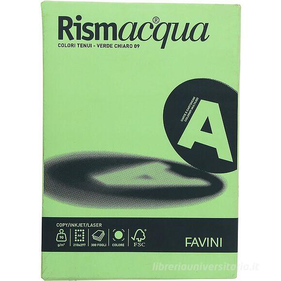 Rismacqua 300 fogli formato A4 90 gr verde chiaro