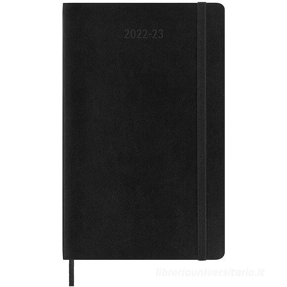 Moleskine 18 mesi - Agenda mensile nero - Large copertina morbida 2022-2023