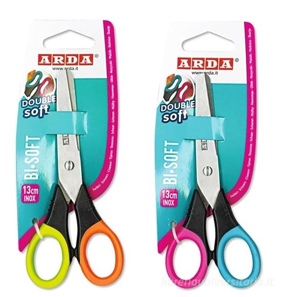 Forbice scuola Bi-Soft cm 13 (colori assortiti)